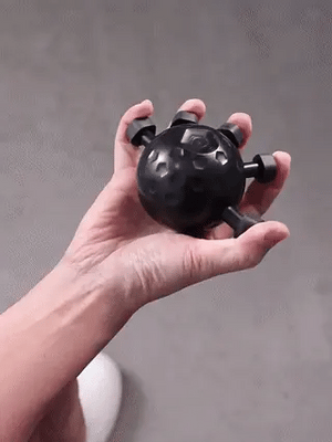 Finger exercises with GripFlex hand strengthener for improved grip power.