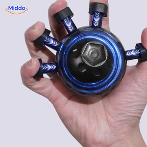 GripFlex massage ball with illuminated glow feature for enhanced therapy.