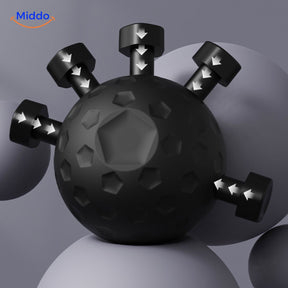 GripFlex hand grip strengthener with textured grip points for finger training.