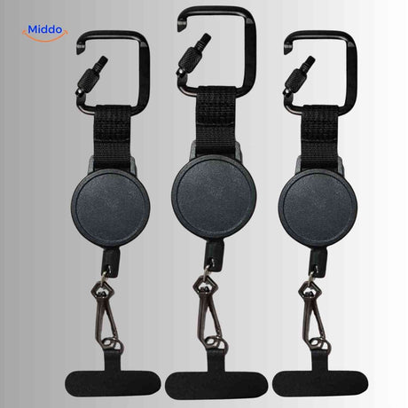 GripLock three-piece phone holder set with multiple mounting options and clips.