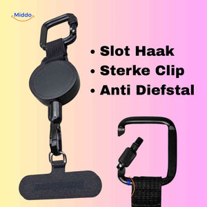 GripLock anti-theft lock mechanism and strong grip clip for maximum security.