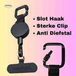 GripLock anti-theft lock mechanism and strong grip clip for maximum security.