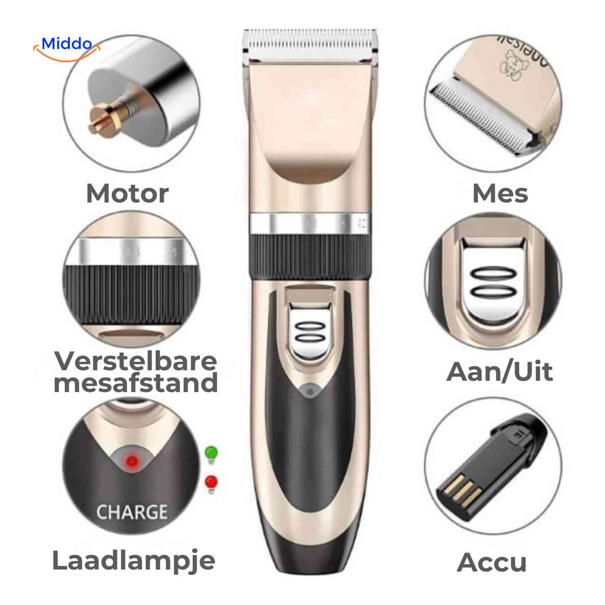 FurEase grooming kit with multiple pet clipper attachments and tools.