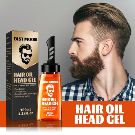 2-in-1 hair gel comb with integrated grooming functionality for fast, non-greasy styling.