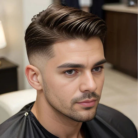 Visual guide demonstrating proper technique for using the hair gel comb.
