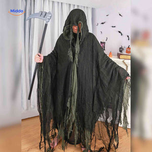 ShadowReap green halloween cape with scythe for cosplay