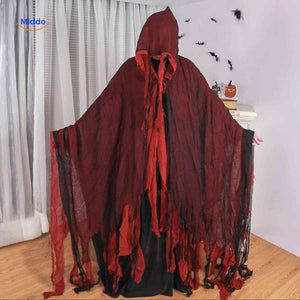 ShadowReap red halloween cape torn distressed costume