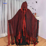 ShadowReap red halloween cape torn distressed costume