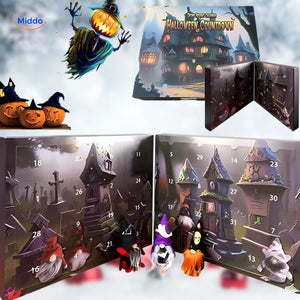 Playful Halloween-themed gnome counter for holiday celebrations.