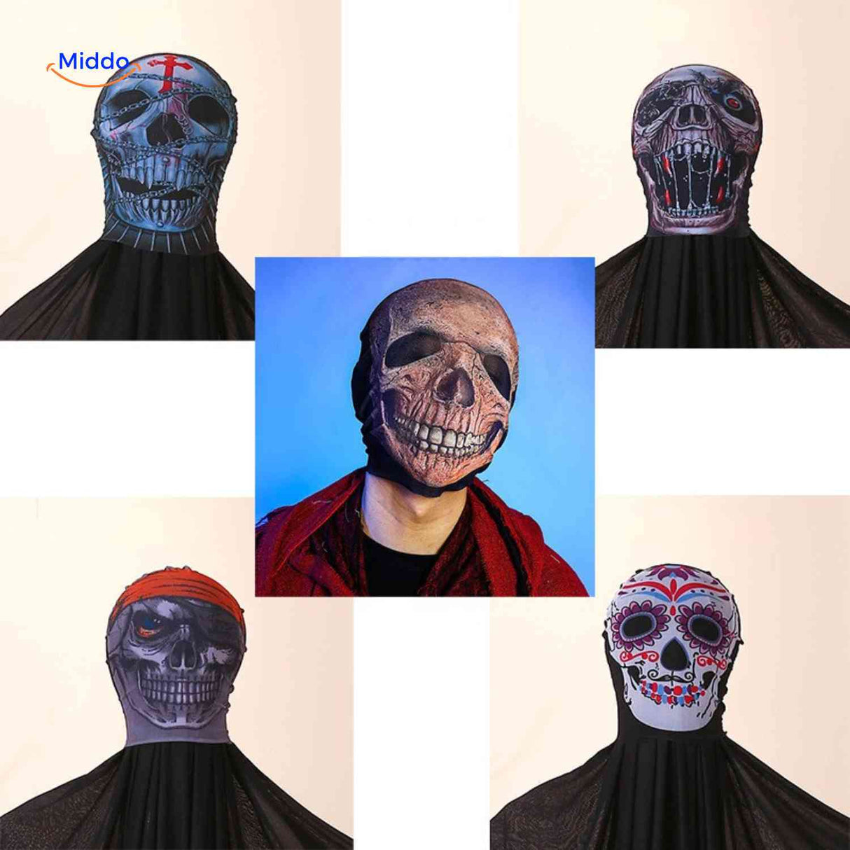 ShadowReap halloween costume skull masks set party