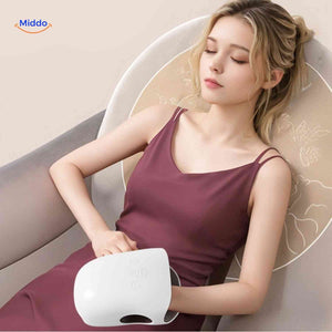 Hand massager delivering deep air compression massage for total hand relaxation