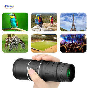 Handheld night vision scope suitable for multiple outdoor applications.