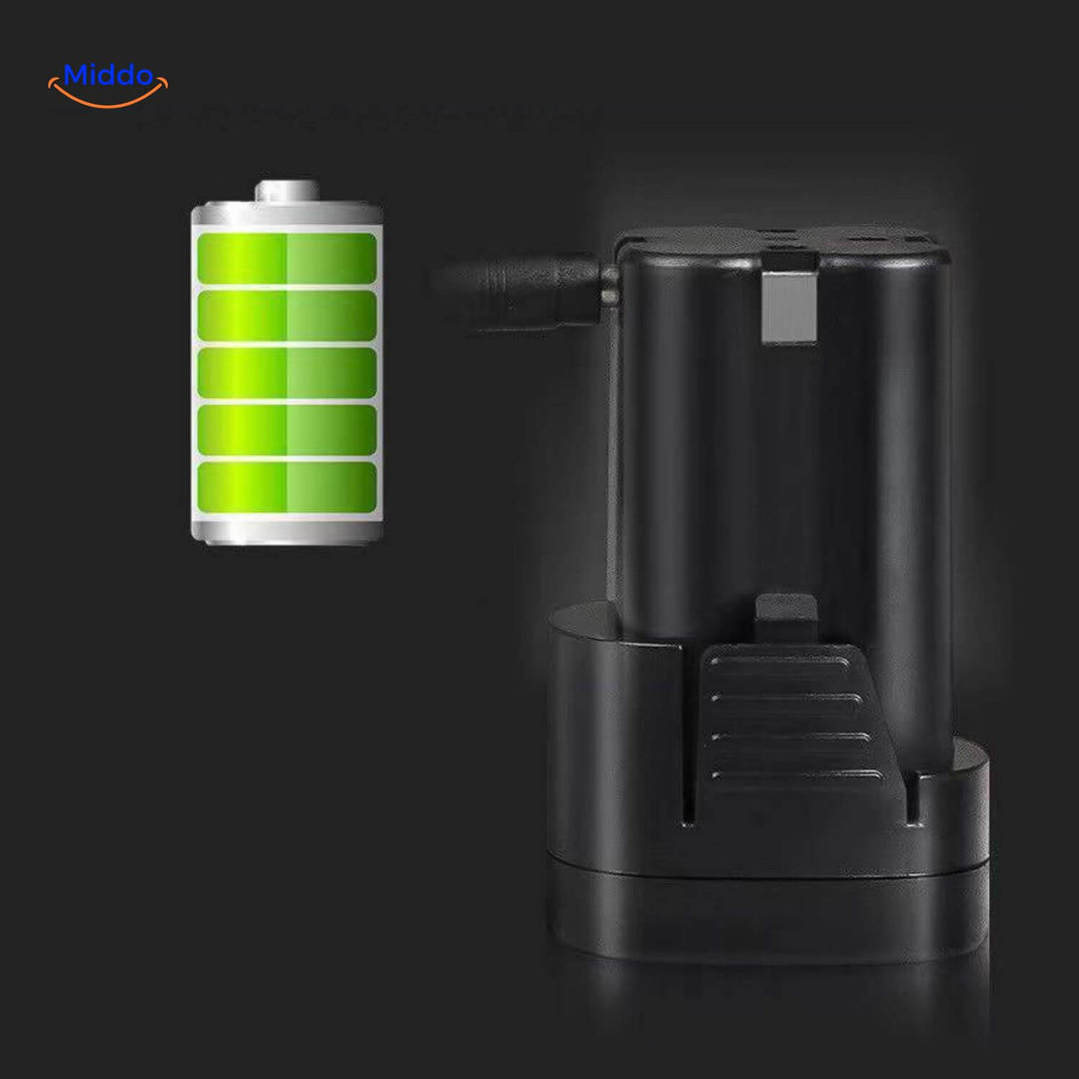 Rechargeable battery system for PrintPro Ink, enabling cordless handheld date and code printing.