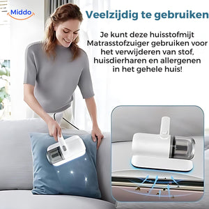 Handheld UV vacuum with anti-allergy design for mattresses, pillows and upholstery