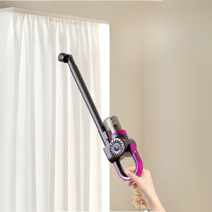 MopVac Pro handheld vacuum perfect for cleaning delicate curtains.