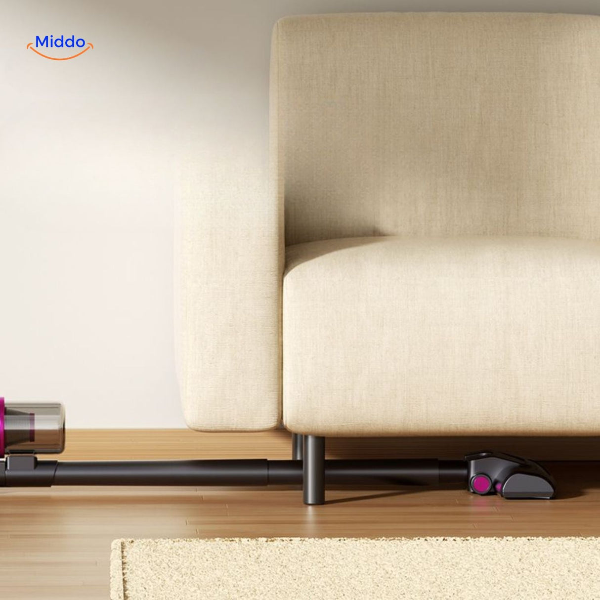 MopVac Pro handheld with powerful suction and integrated light.