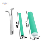 Green silicone handle protector 16cm size for medium pan handles.