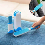 HandyBrush reusable double-sided pet hair remover with self-cleaning feature