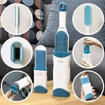 HandyBrush set includes full-size and travel-size pet hair remover