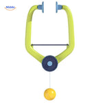 Hanging table tennis trainer set with ball and elastic cord for children.