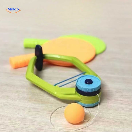 Multifunctional hanging trainer for indoor sports and family play activities.