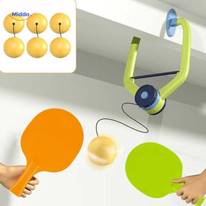 Hanging trainer in action demonstrating quick reflex and coordination training.