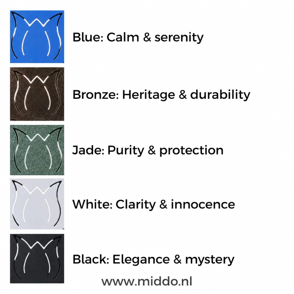 Harmonii tongue drum finishes in blue, bronze, jade, white and black.