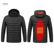 Heated hoodie offers superior comfort and winter warmth protection.