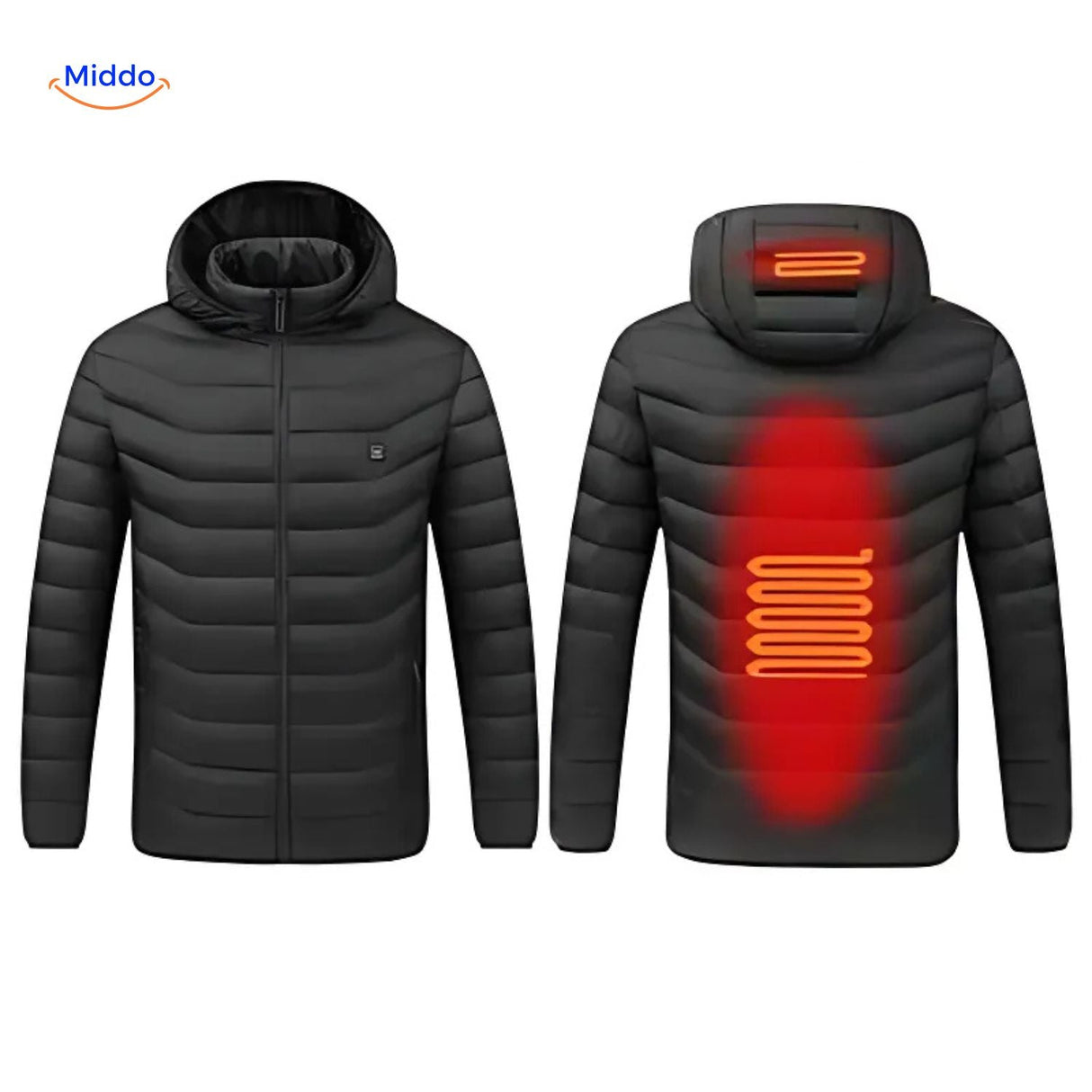 Heated hoodie offers superior comfort and winter warmth protection.