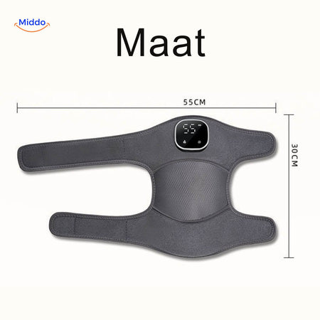 Sizing chart for FlexiHeat heated knee massager to ensure proper fit.