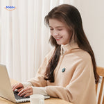 USB heated scarf perfect for cozy nights with consistent graphene warmth.