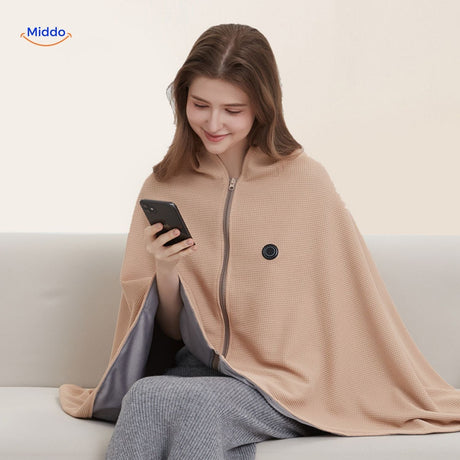 Soft and warm USB heated scarf designed for maximum comfort and coziness.
