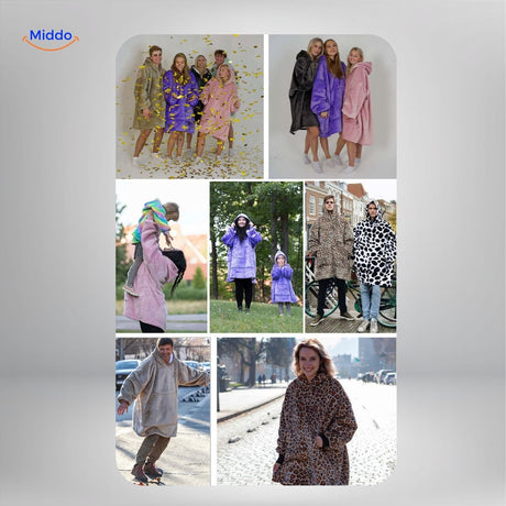 All available color variants of the USB heated sweater displayed together in a group photo.