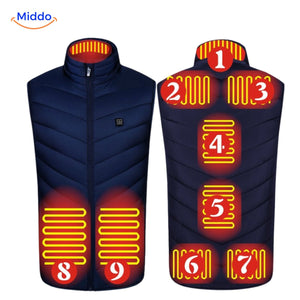 Multiple heating zones with integrated digital control panel for temperature settings.