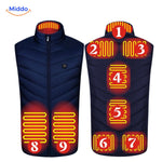 Multiple heating zones with integrated digital control panel for temperature settings.