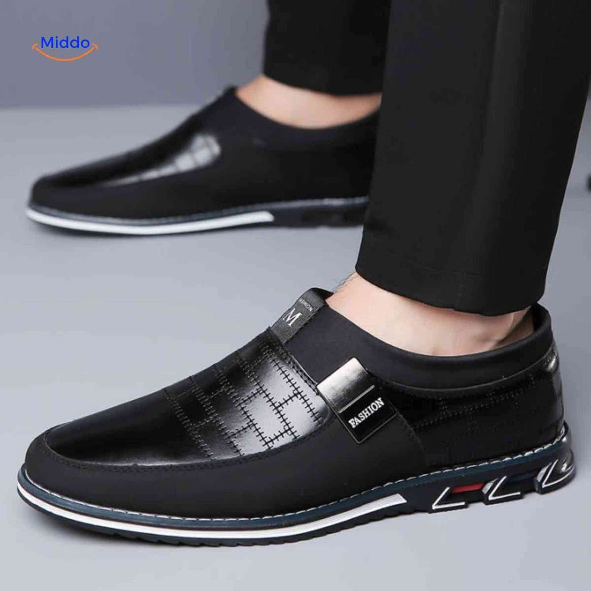 black Flexaro Shoes product view image 1
