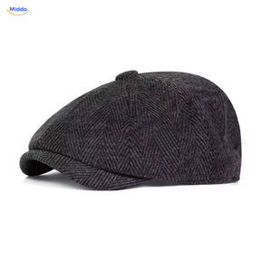 Heritage Eight flat cap, Black
