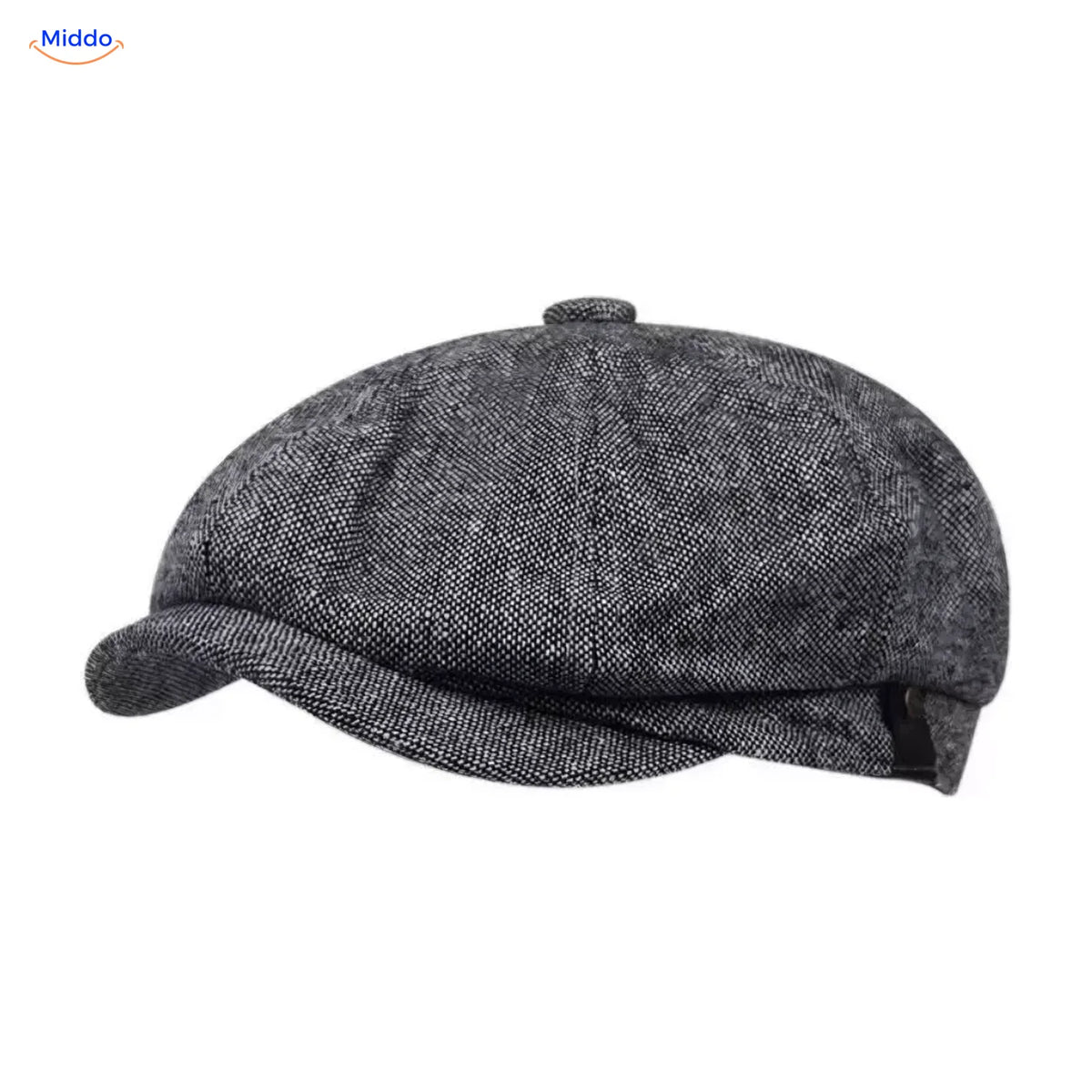 Heritage Eight flat cap, Small check gray