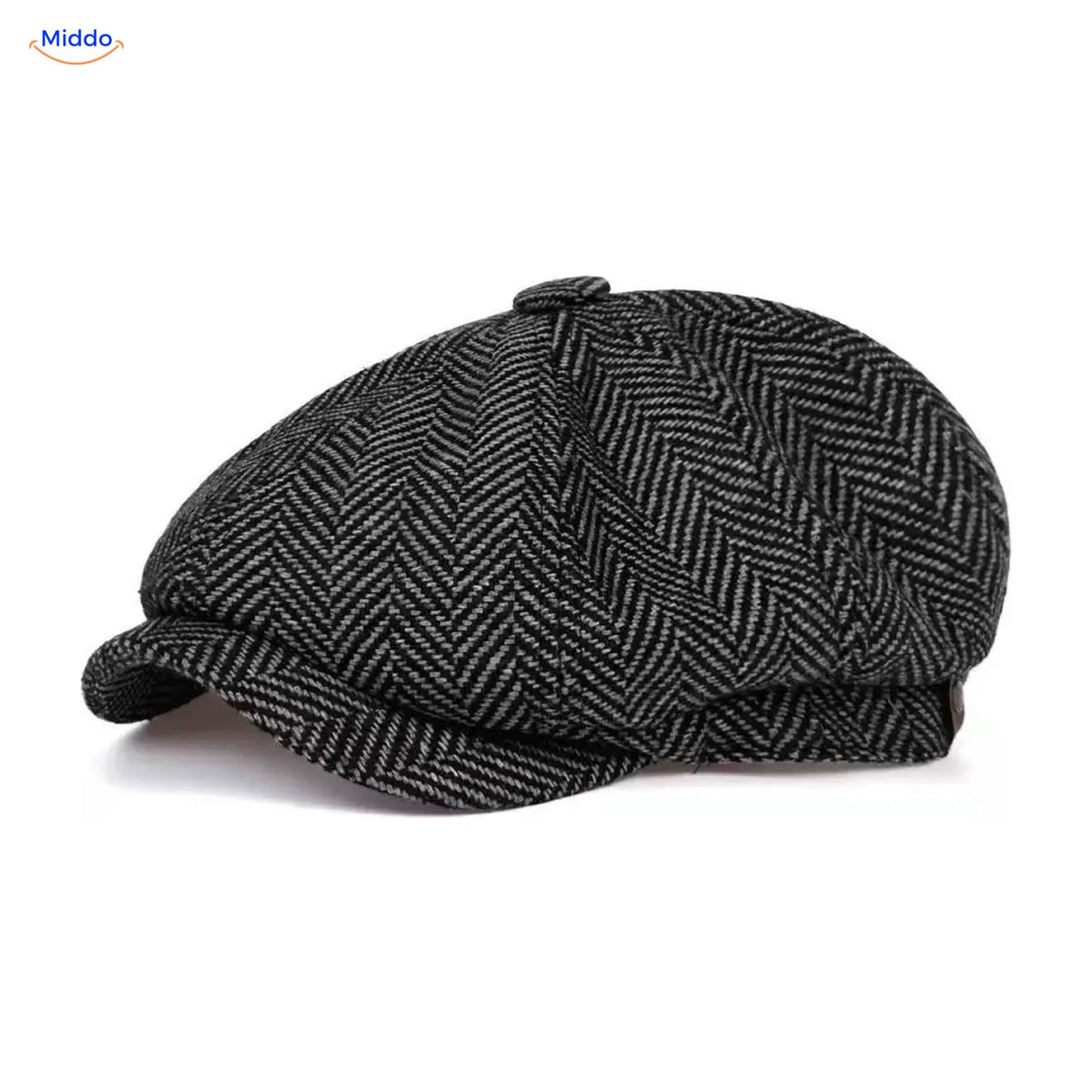 Heritage Eight flat cap, Twill dark gray