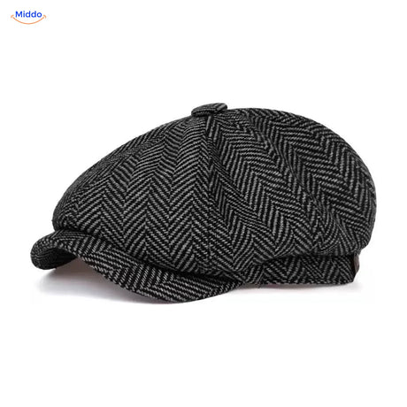 Heritage Eight flat cap, Twill dark gray