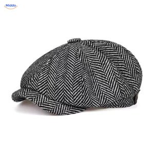 Heritage Eight flat cap, Twill gray