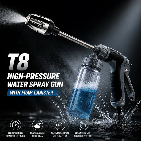 High pressure garden hose water gun powerful cleaning solution with premium performance.