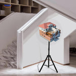 HoloGlide advertising fan displaying holographic visuals in retail