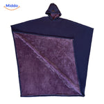 ShadowHood hooded cape in forest camouflage, warm tactical style.