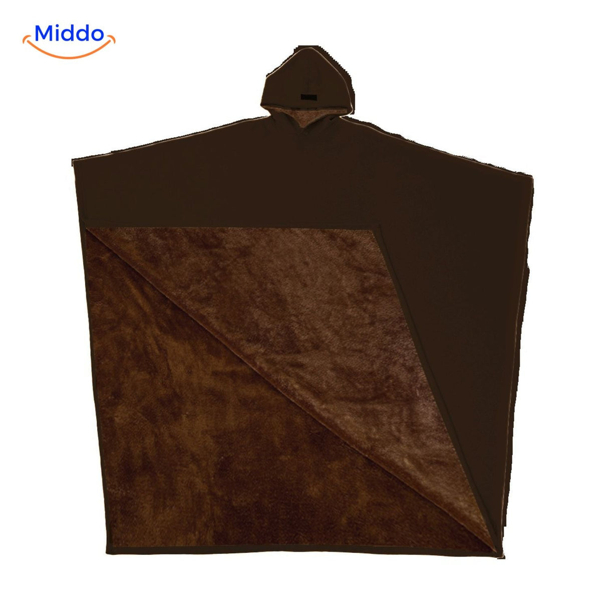 ShadowHood hooded cape in soft rose pink with fleece comfort.