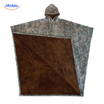 ShadowHood cape in sand beige with super soft polar fleece.