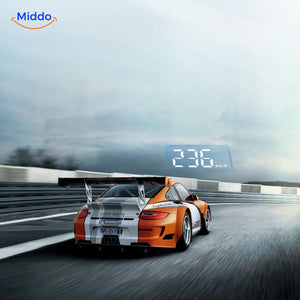 Complete head-up display system with cables, protective film, and full mount hardware
