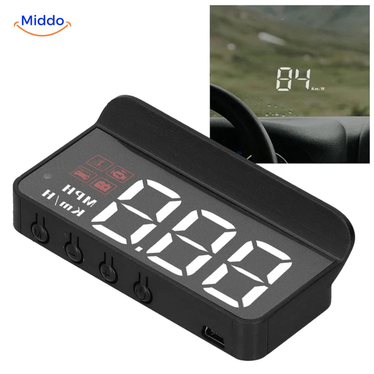 Visiopro head-up display complete with mounting hardware and installation accessories