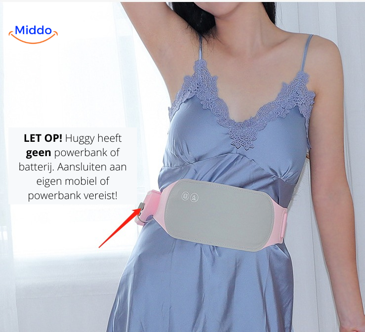 Huggy heated pad battery usage and charging instructions guide.