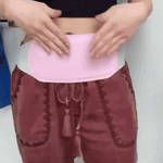 Huggy pad with massage therapy function for menstrual cramp relief.